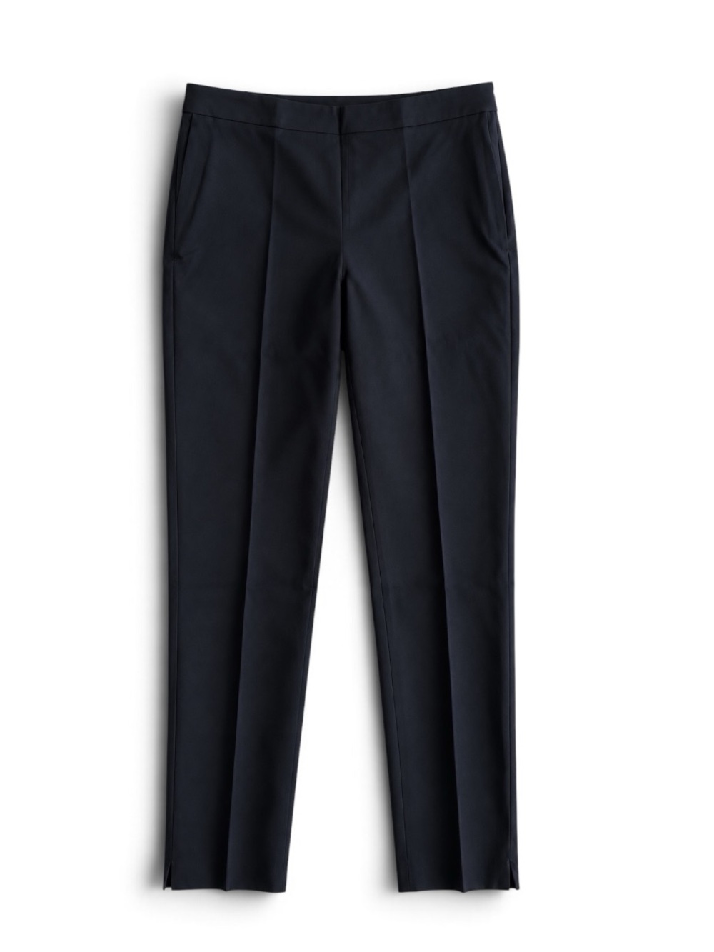 Talbots Chatham Ankle Pants Slim Leg Black Stretch Pull-On Size 10